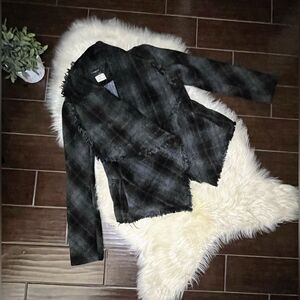Pins and Needles plaid shacket blazer sz medium